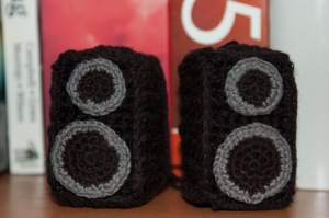 Miniature Crochet Speakers